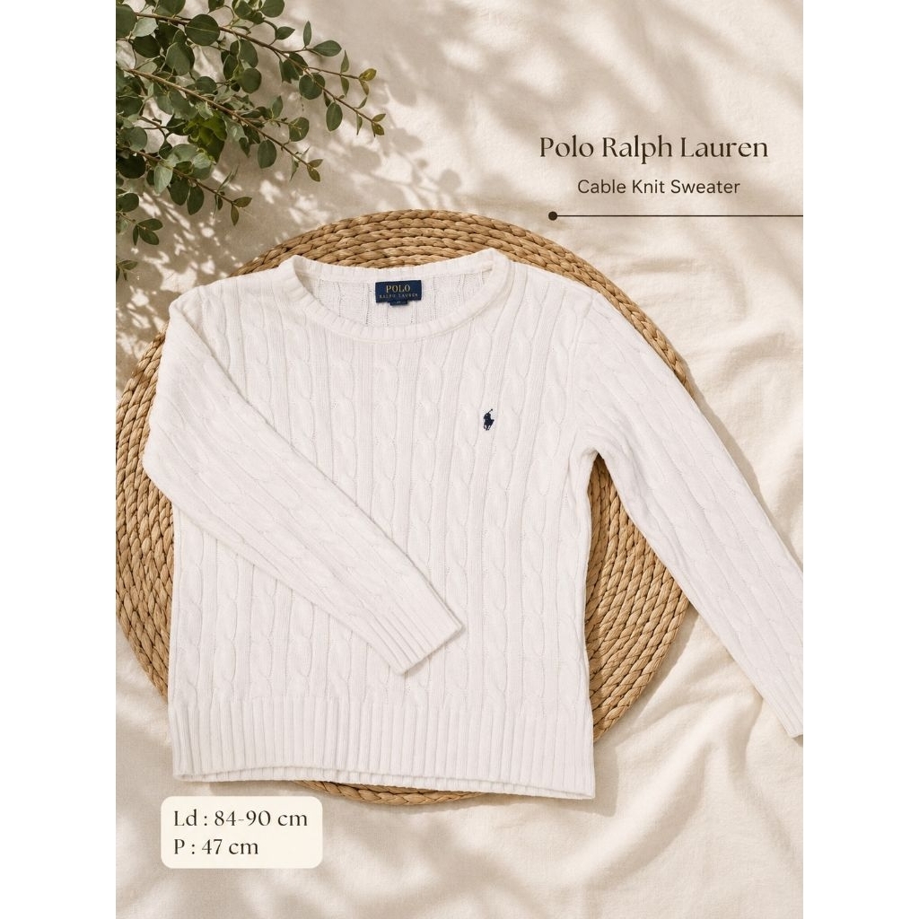 RL Polo Sweater Putih
