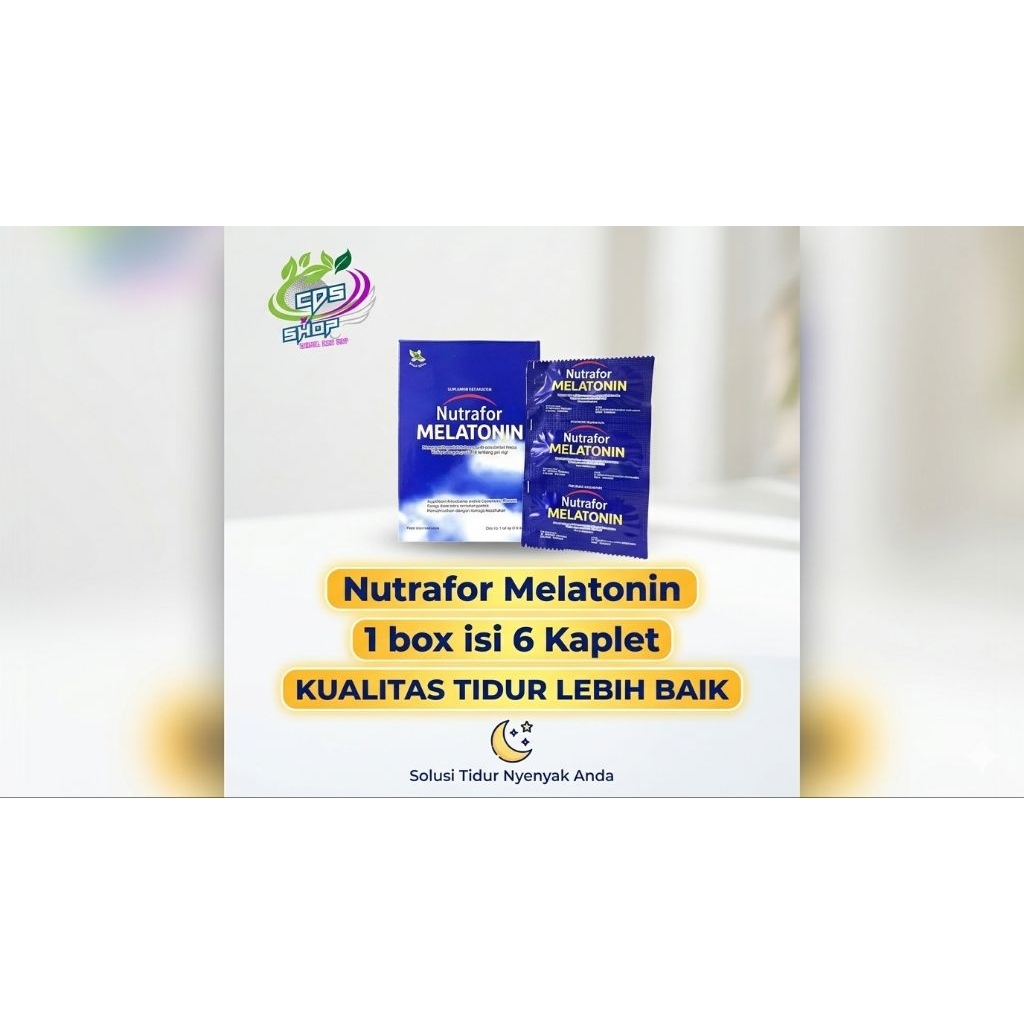 Nutrafor Melatonin / Suplemen Memperbaiki Kualitas Tidur