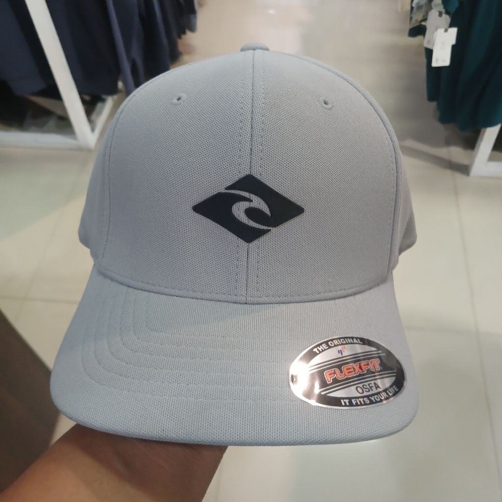 Topi Ripcurl Vaporcool Diamond Flexfit light grey