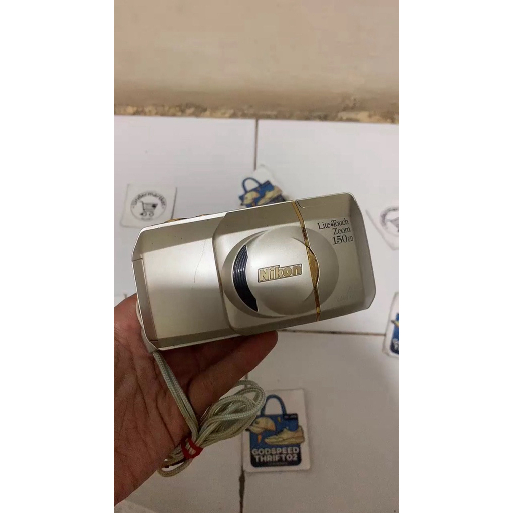 Camera Analog Point and Shoot Nikon Lite Touch Zoom 150 ED Silver Gold series