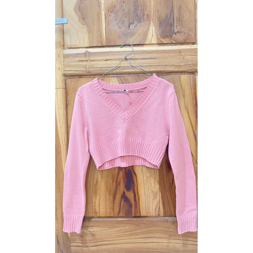 PRELOVED CROP SWEATER COLORBOX