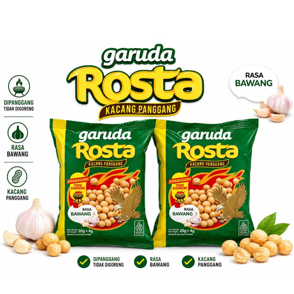 Garuda Rosta - Kacang Panggang Rasa Bawang
