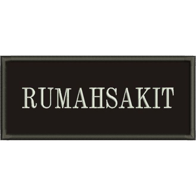 PATCH BORDIR-BAND RUMAH SAKIT-FLOWERSTICH