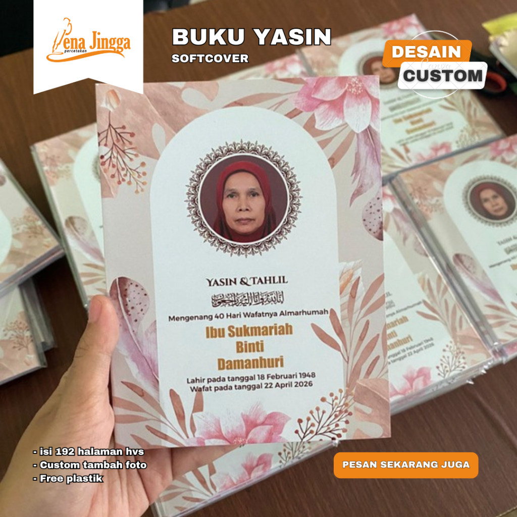 BUKU YASIN DAN TAHLIL Isi 192 Halaman Artpaper Custom + Pakai Foto
