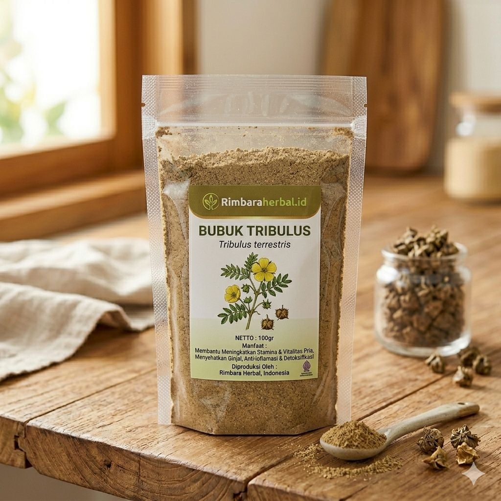 Serbuk Tribulus Murni 100gr | Bubuk Tribulus Premium | Tribulus Bubuk Original | Herbal Alami Berkua