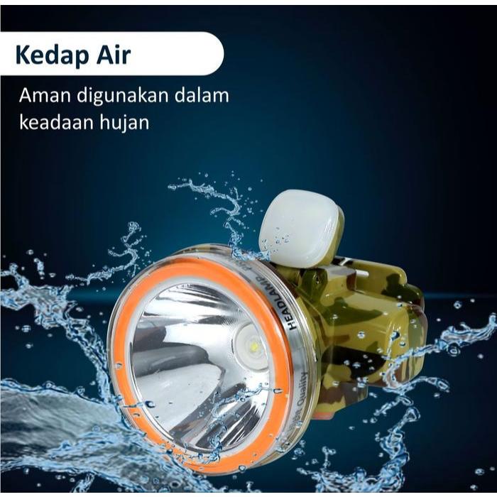 SENTER KEPALA WATERPROOF TAHAN AIR BATERAI TAHAN LAMA JINLONG JL-608 L 100WATT