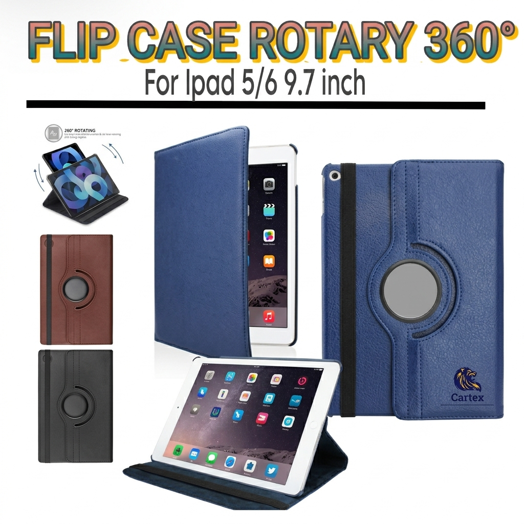 Case Rotary Ipad gen 5 2017 9.7"inchi/ ipad gen 6 2018 9.7"inch / case ipad gen 5 / case ipad gen 6 