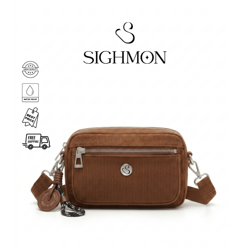 [CORA] SIGHMON - Tas Selempang Wanita FREE GANTUNGAN Crossbody Bag
