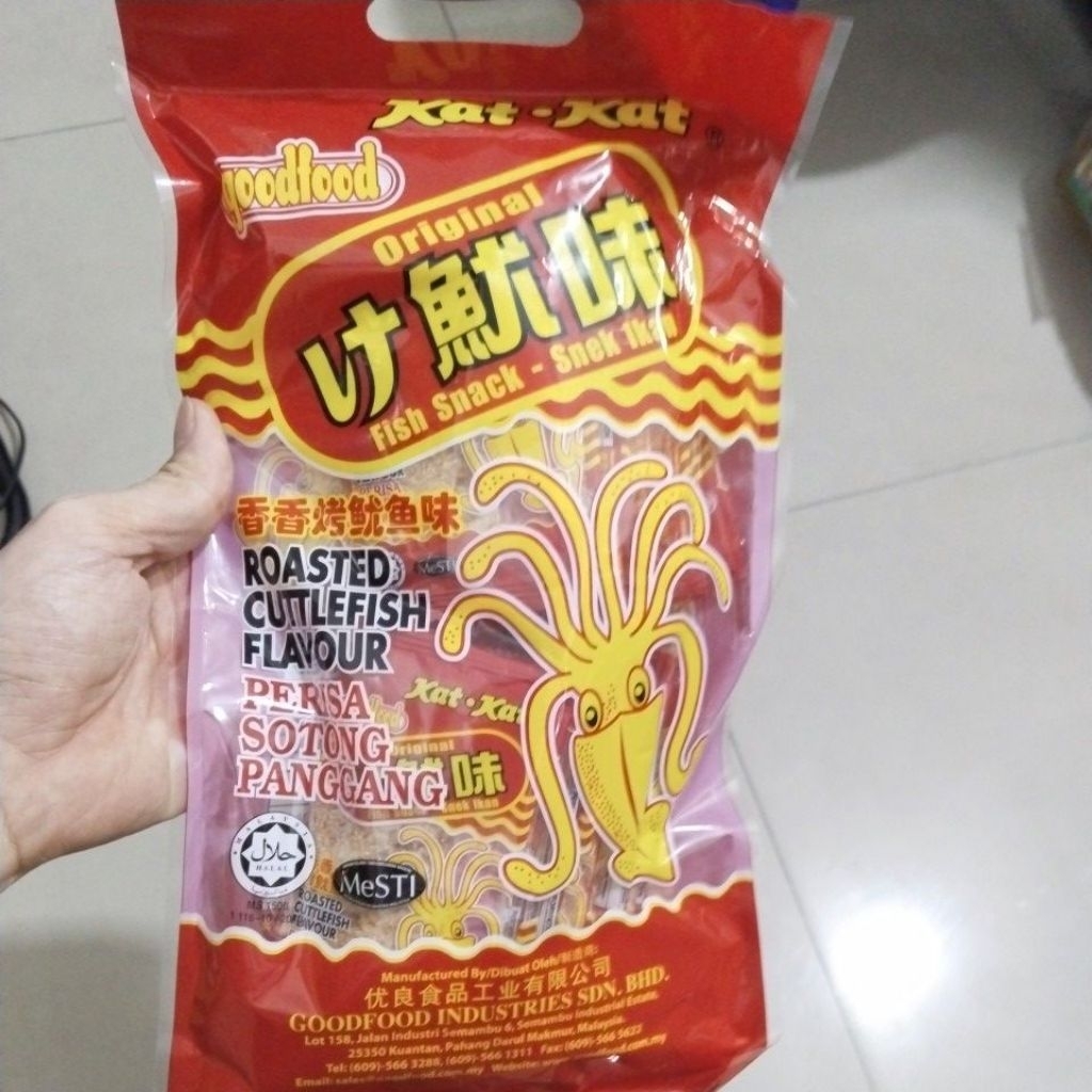 sotong panggang, perisa sotong panggang, fish snack, cnek ikan
