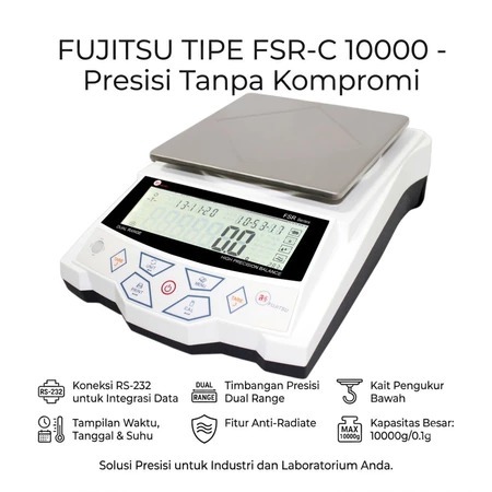 FUJITSU FSR-C Accurate Elektronik Balance Timbangan Lab cap 6000g/0,1gr