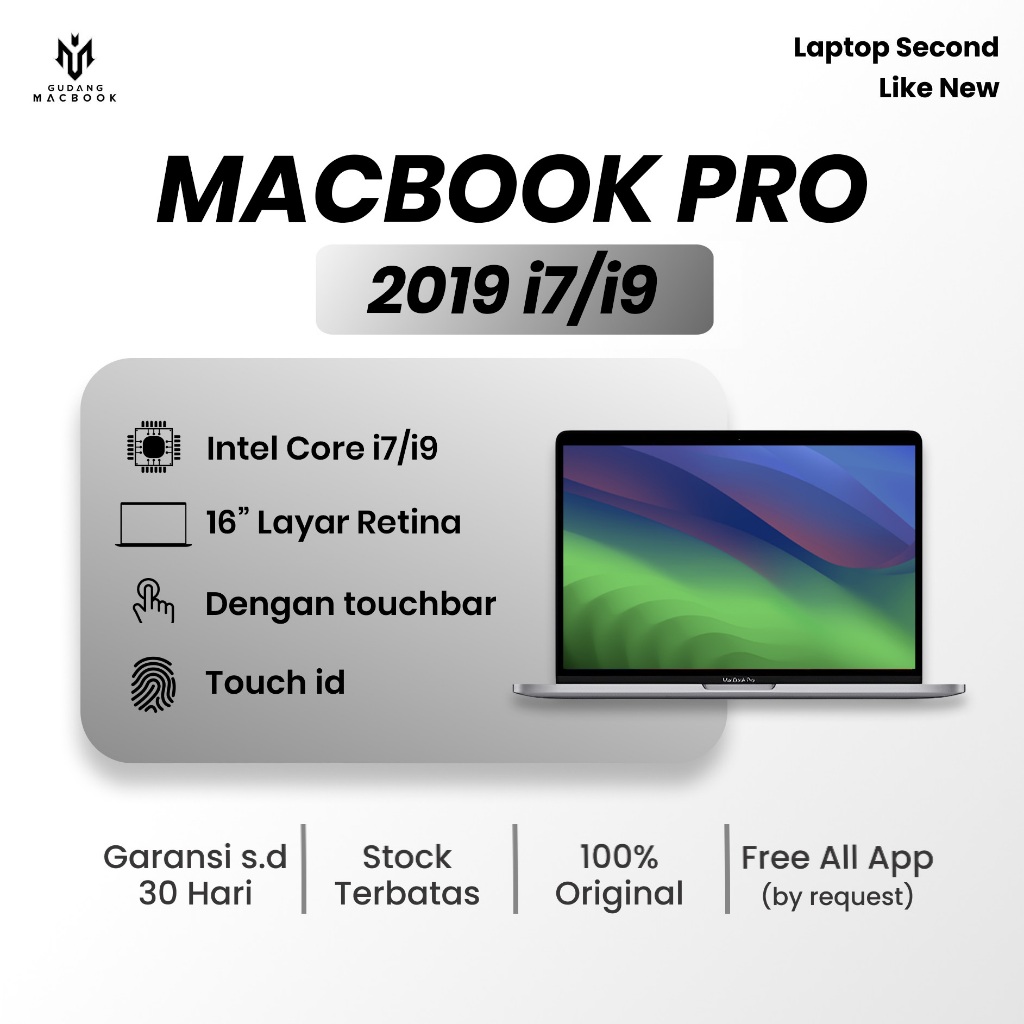 Macbook Pro Retina 15/16inch 2019 Core i7/i9 Ram 32GB SSD 512GB Like New