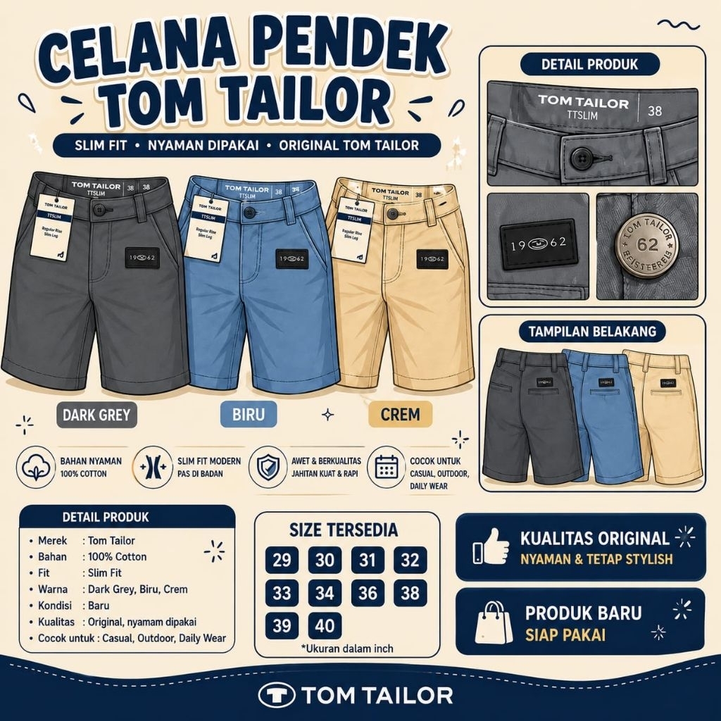 Celana pendek Tom Tailor (19T62)