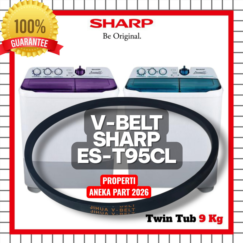 VANBELT MESIN CUCI SHARP ES-T95CL  V BELT VBELT ES T95CL EST95CL