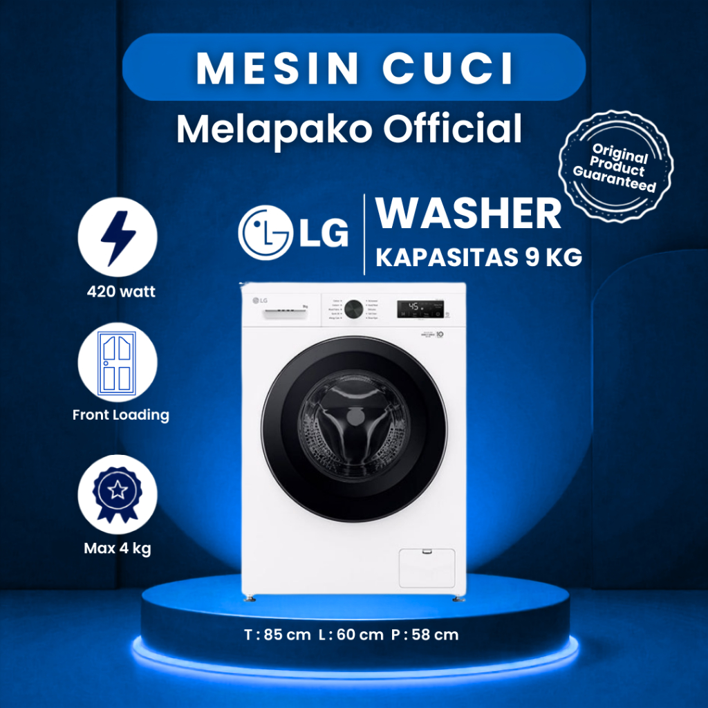 Mesin Cuci LG 9 kg/Washer LG Terbaik