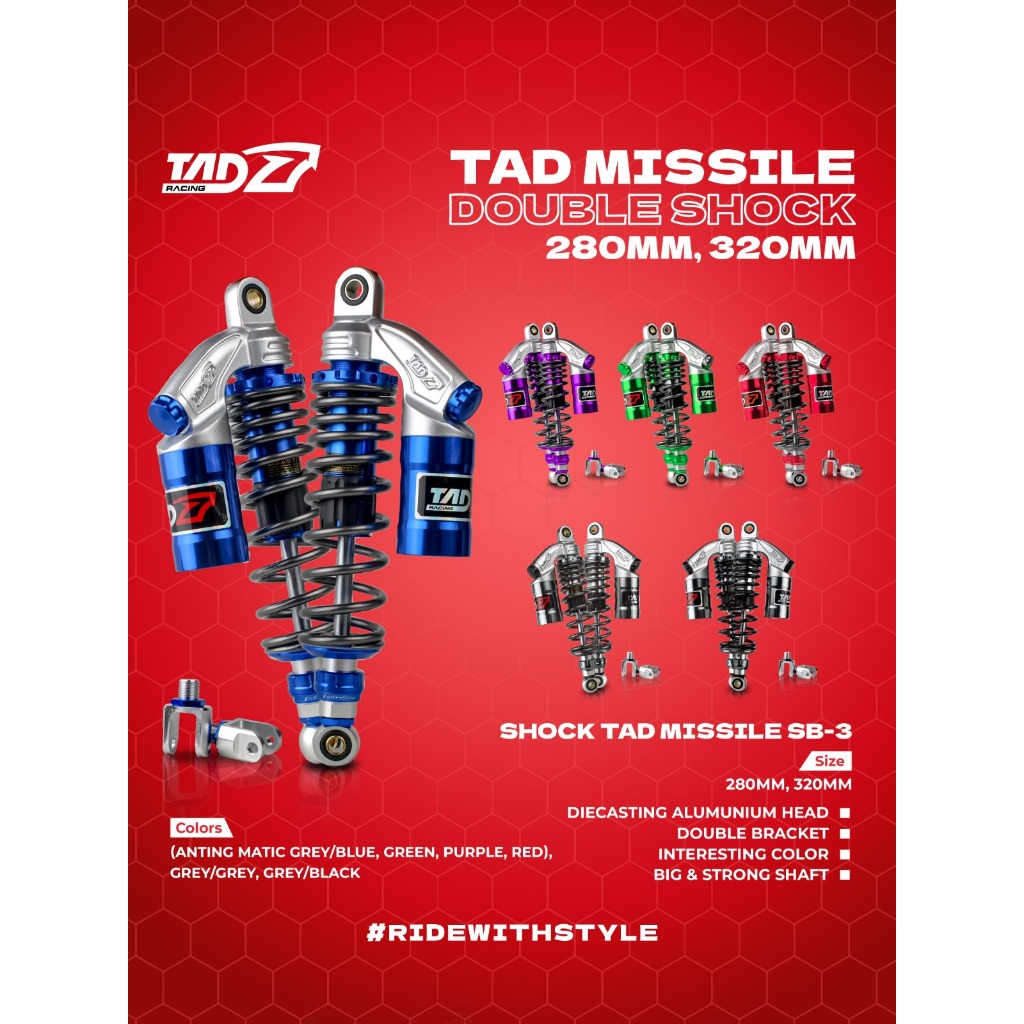 SHOCK TAD MISSILE DOUBLE SHOCK 280 MM/ 320 MM