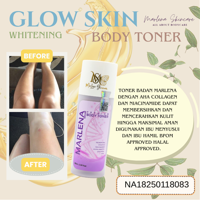 TONER BADAN MARLENA BRIGHTENING BODY TONER [ ecer 1 pcs ]