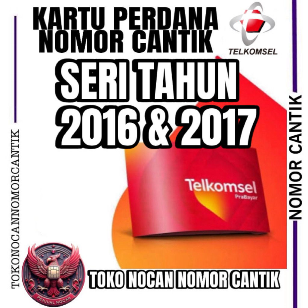 KARTU PERDANA TELKOMSEL NOMOR CANTIK SERI EKOR 2016 2017