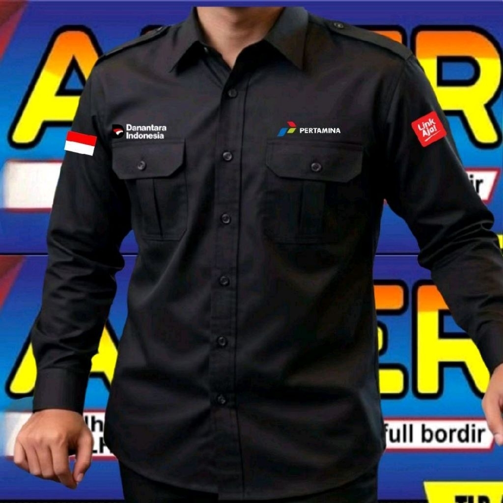 kemeja Pertamina baju Pertamina seragam Pertamina kemeja SPBU Baju SPBU seragam SPBU Kemeja Pertamin