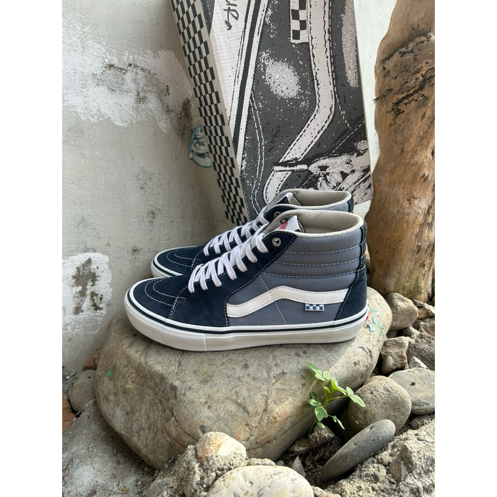 Vans Sk-8 High Pro Skateboarding Navy