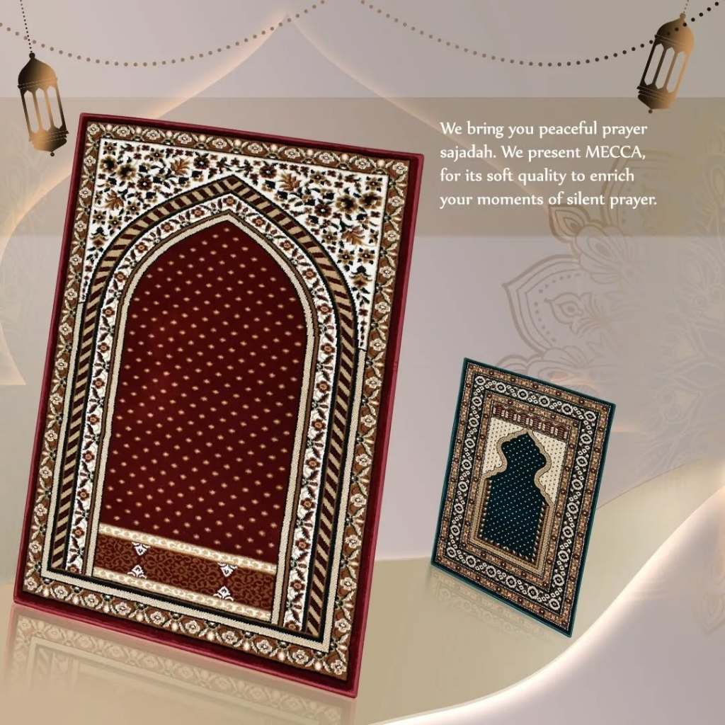 Sajadah Imam MECCA uk. 85 x 120 cm / Imam Prayer Mat Karpet Imam Karpet Mecca