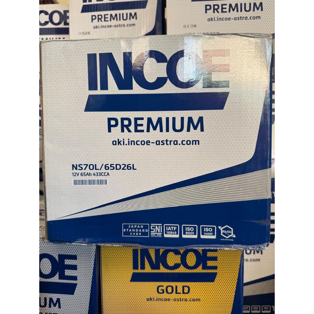 AKI INCOE PREMIUM NS70L / 65D26L 12V 65AH ASTRA OTOPARTS