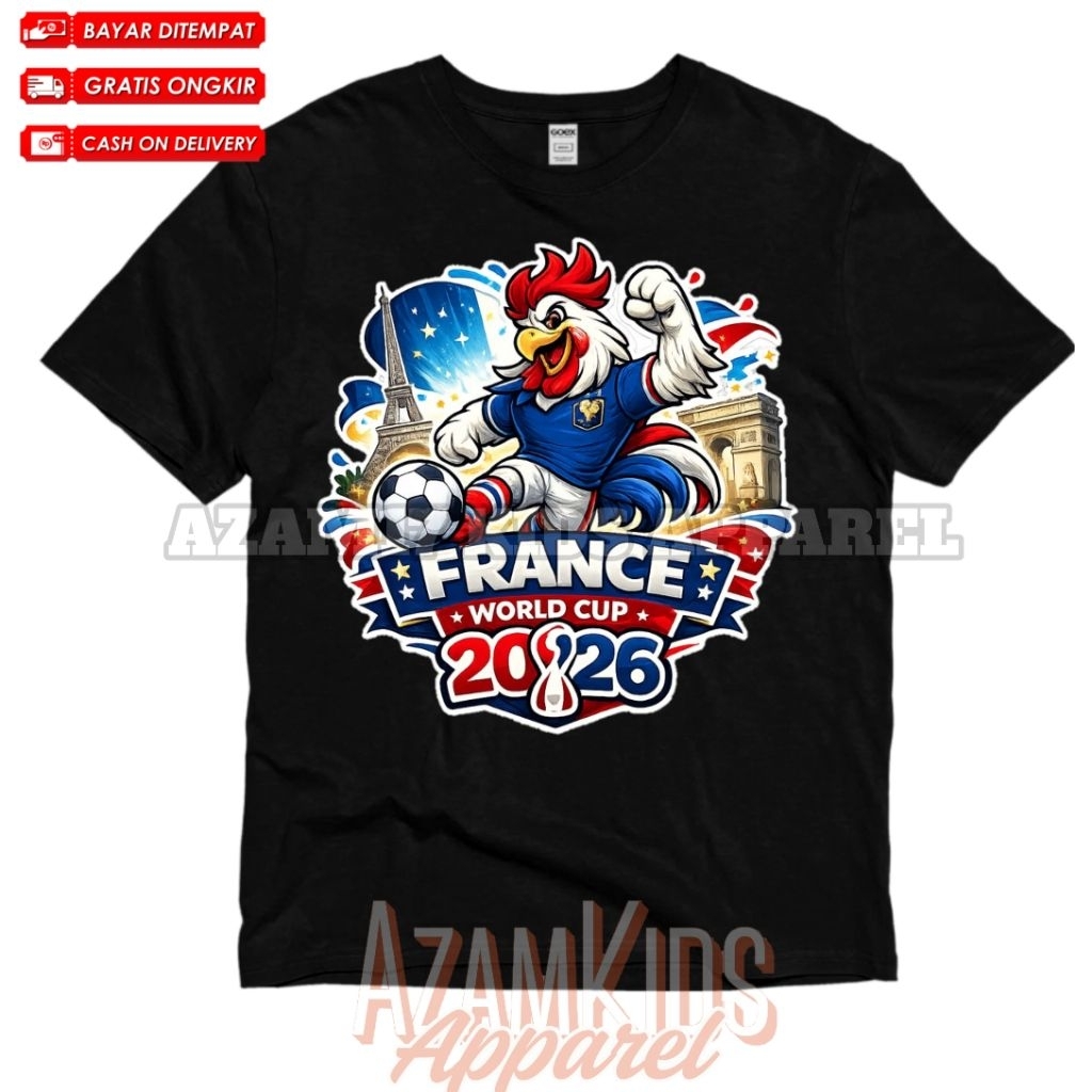 Kaos Anak Baju Anak Timnas Prancis Piala Dunia 2026 Free Nama / Kaos Tshirt Anak Fifa Wolrd Cup Timn