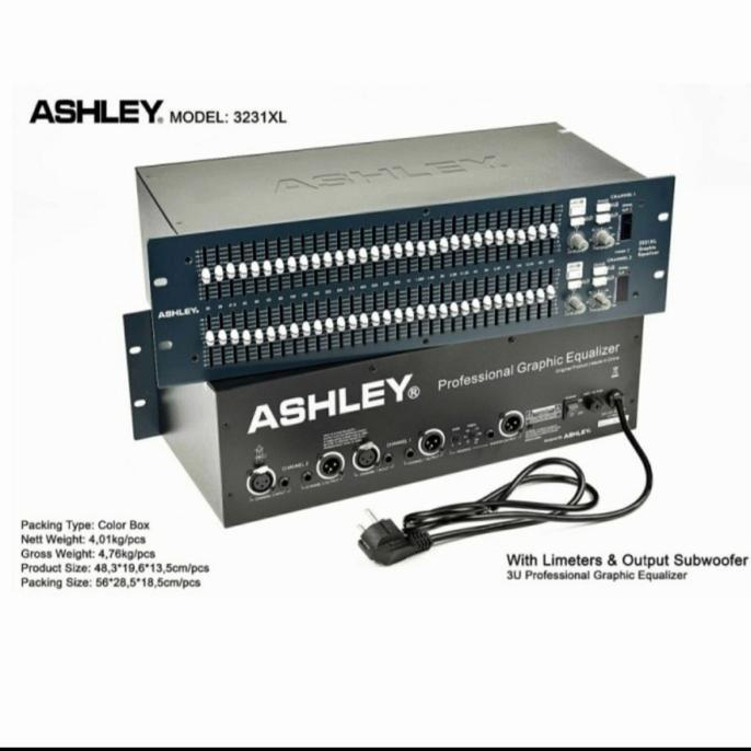 Equalizer ASHLEY 3231XL ( 2 x 31 Channel ) Original