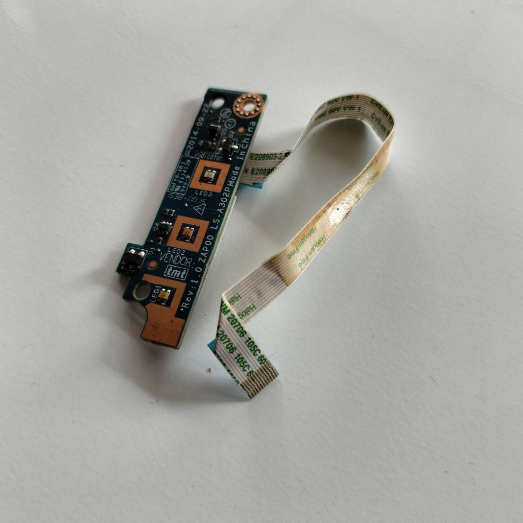 board indikator lampu laptop dell alienware 13 R2