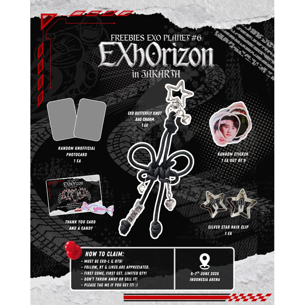 [Trade] Freebies EXhOrizon in Jakarta by mooncaqes