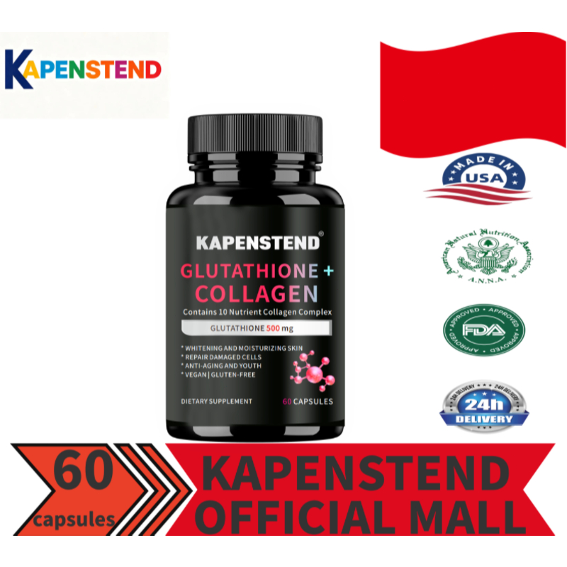 KAPENSTEND Glutathione Whitening Collagen, 500MG, Pemutih Glutathione