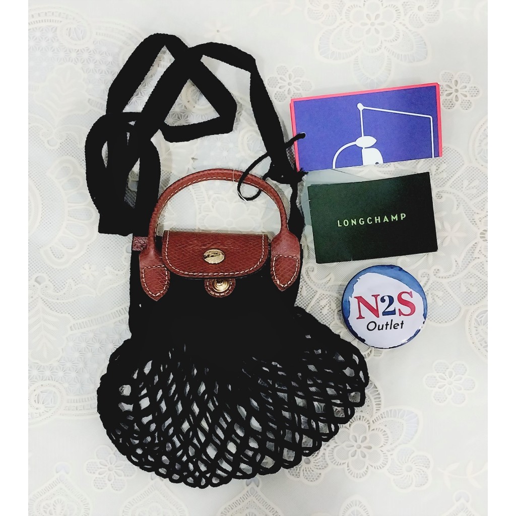 tas wanita LC 02 le pliage filet small original black