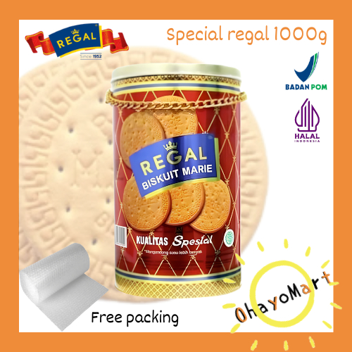 Special Biskuit Regal Kaleng / Regal Marie Biskuits 1000grm