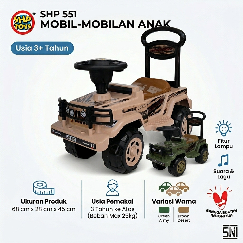 SHP Toys Mobil Mobilan Dorong Anak SHP 551 / SHP 891 / SHP 888