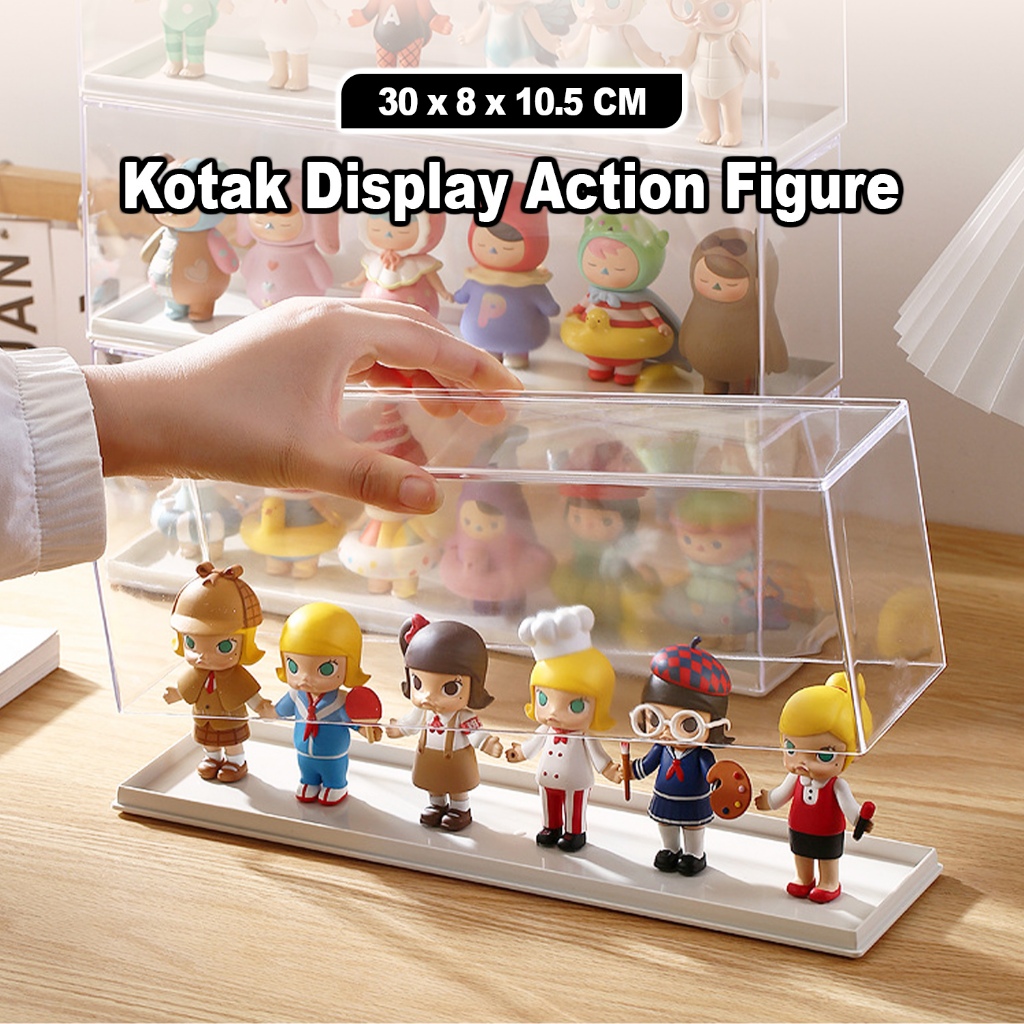 TERBARU Kotak Display Action Figure Pop Mart Penyimpanan - Rak Pajangan Mainan Miniatur Acrylic Box