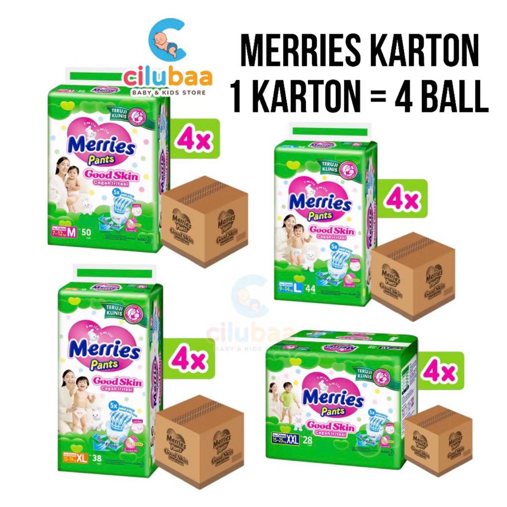 Merries XL 38 - 1 Karton 4ball