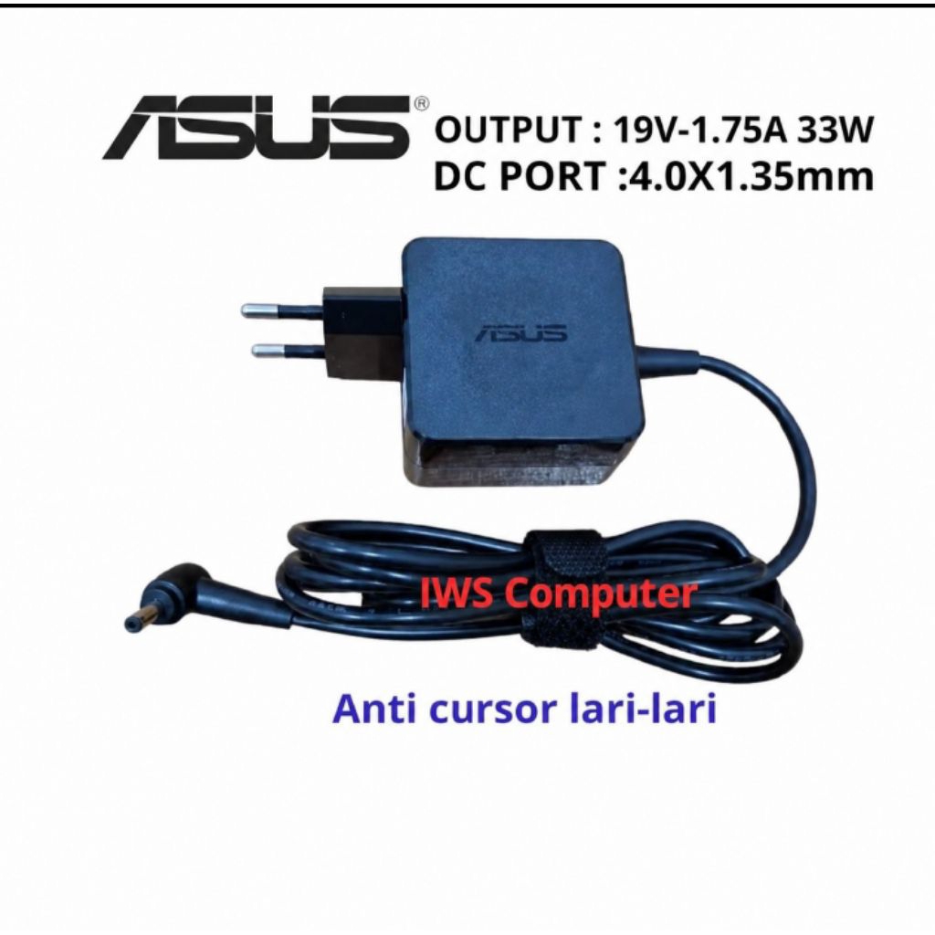 Adaptor Cas Laptop ASUS X200CA X201E X453M Original 33W Garansi 3 Bulan