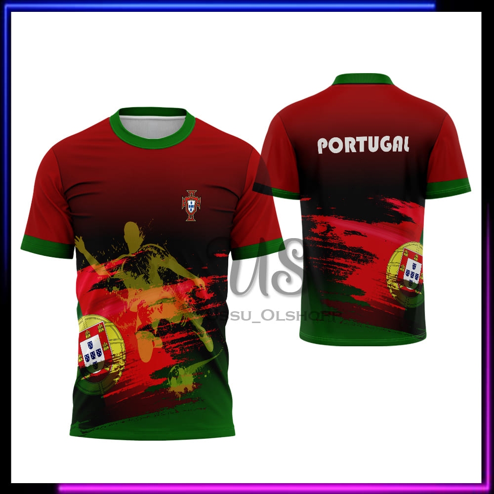 Jersey Portugal Anak Dewasa / Kaos Suporter Portugal Terbaru