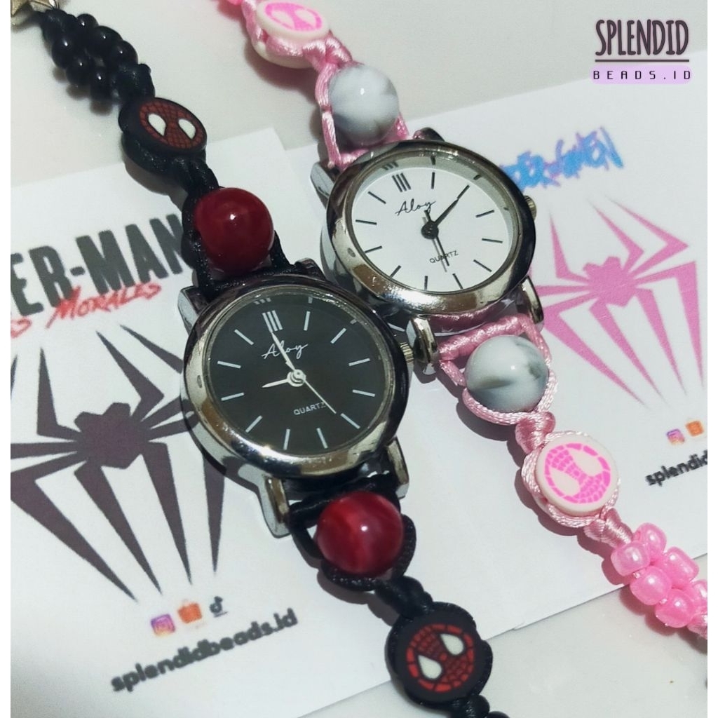 WATCH BRACELET SPIDERMAN GWEN MILES || JAM TANGAN SPIDERMAN GWEN MILES