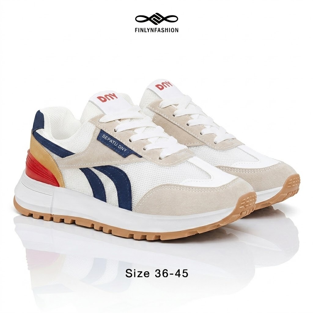 Sepatu DNY Sepatu Olahraga Wanita Sneakers Running Shoes Hitam SP-170