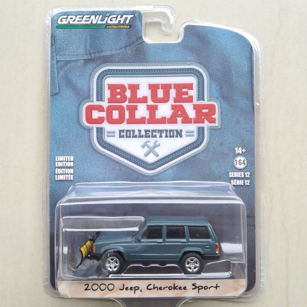 Greenlight 2000 Jeep Cherokee Sport Blue Collar