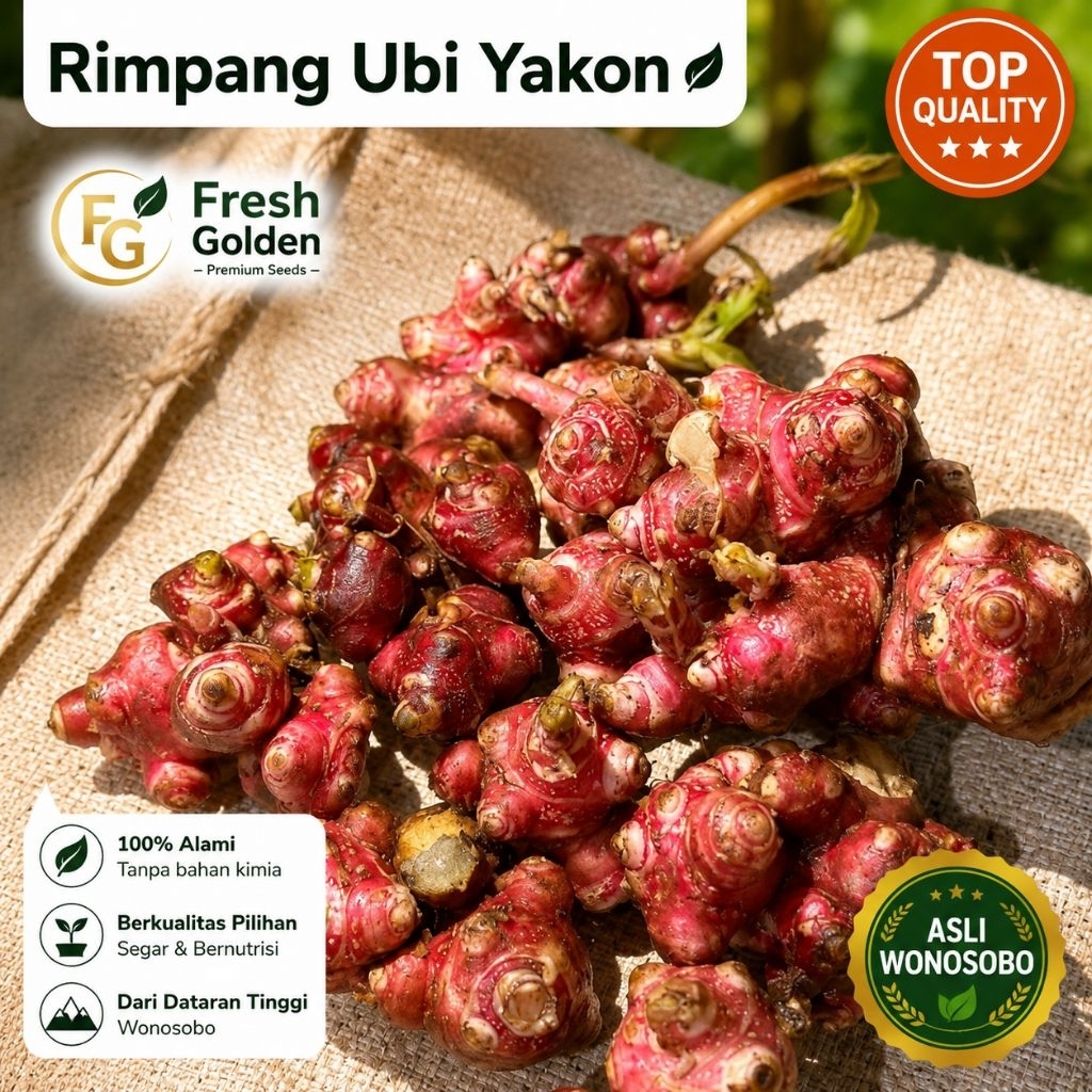 BIBIT UBI YAKON 1KG ASLI WONOSOBO-mudah tumbuh harga termurah