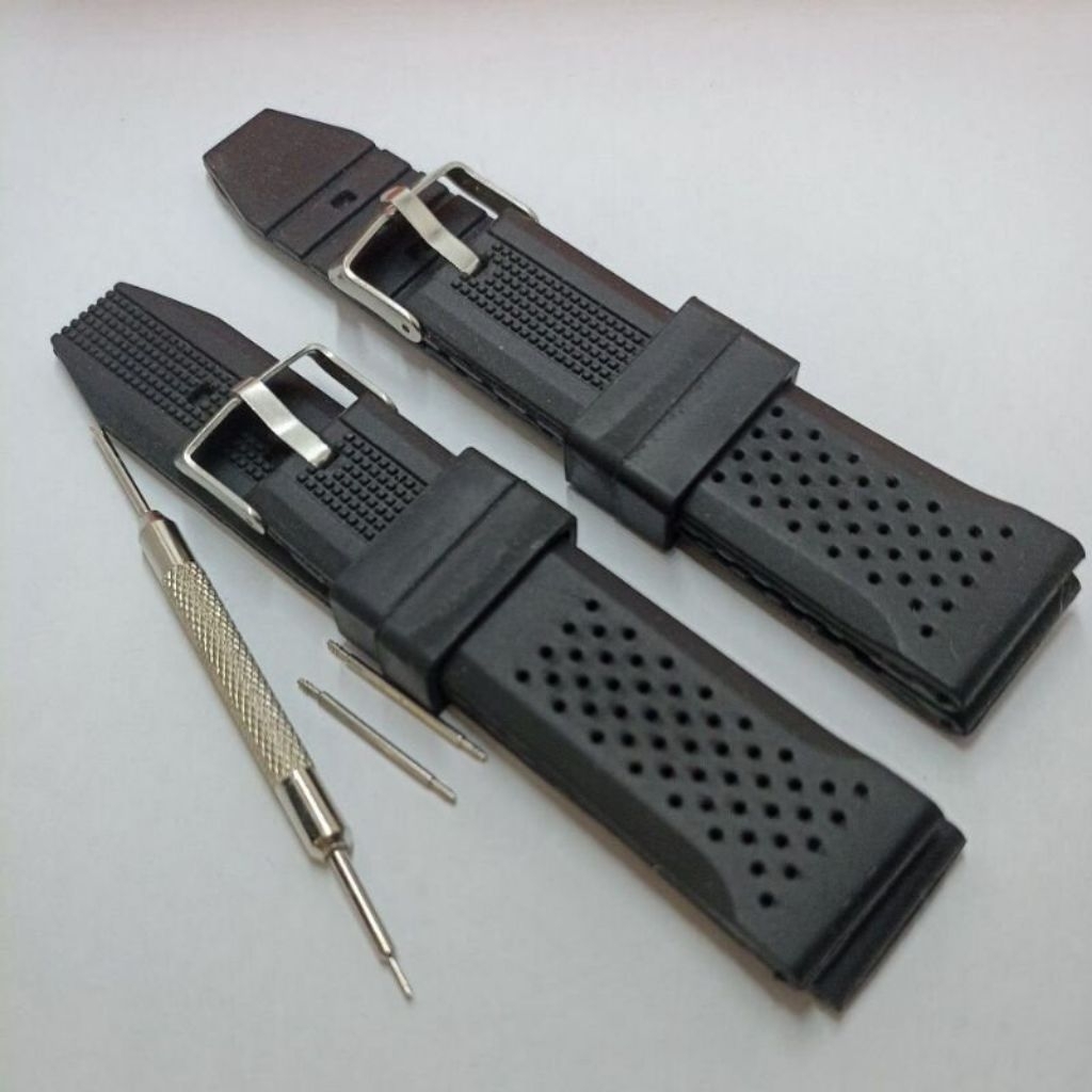 Tali karet Strap jam tangan Tag heuer her huer universal 22mm rubber