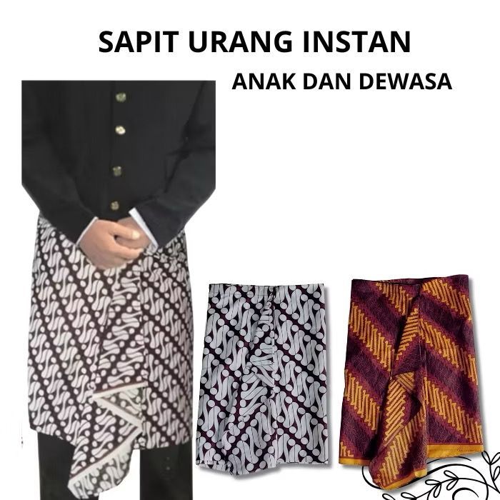 Sapit Urang Instan Batik Perekat/Jarik Sembong Jarik Silat Anak Dan Dewasa Jumbo