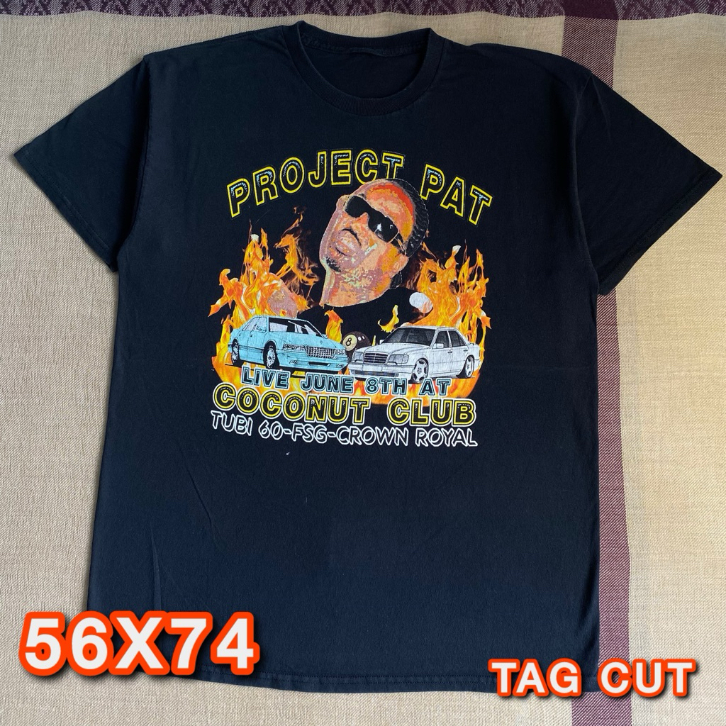Kaos Project Pat Rap Tee Hip Hop original Vintage Style Black Graphic T-Shirt Second⁠
