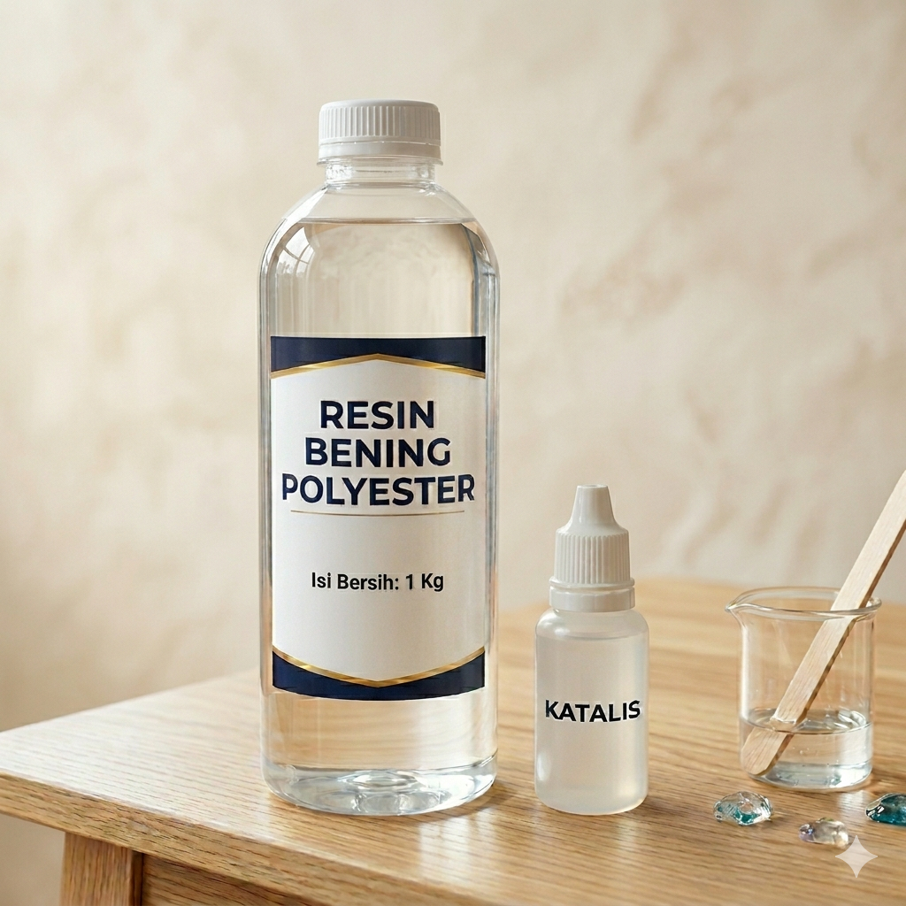 RESIN BENING POLYESTER SHCP 3126 (Netto 1 Kg) + Katalis