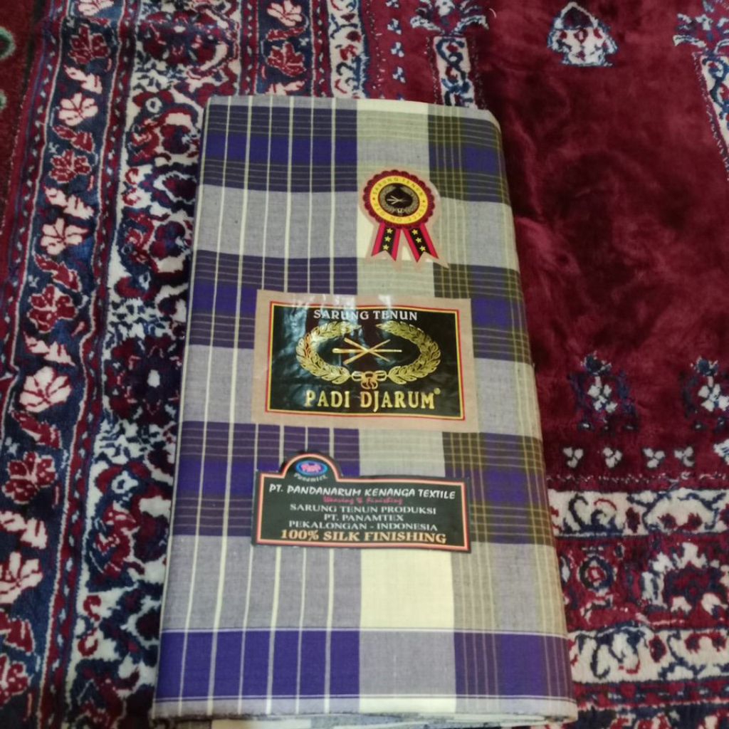 Sarung jadul Padi Djarum bercap sablon (baru)