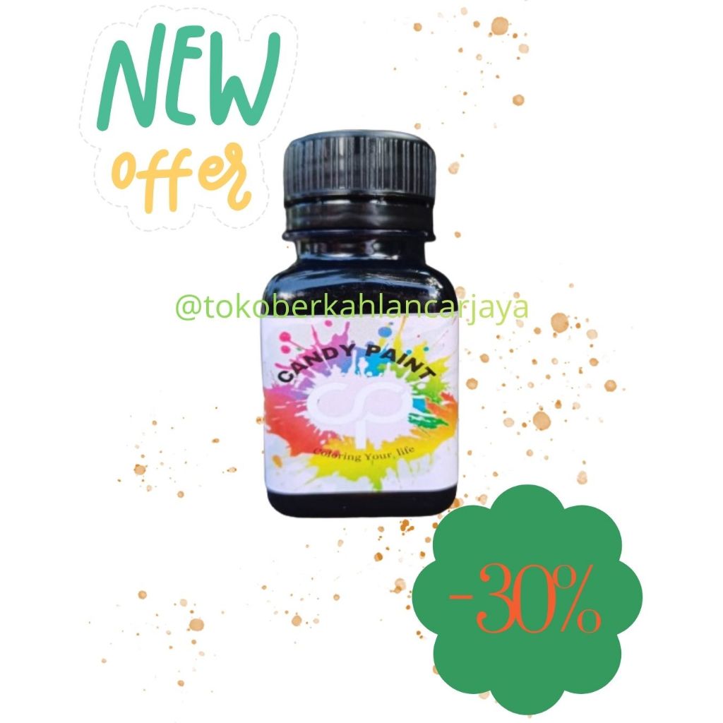 (OLES) 50 ML CANDY PAINT CAT CHROME CANDY PAINT CAT PELAPIS LOGAM CAT OLES CHROME CANDY