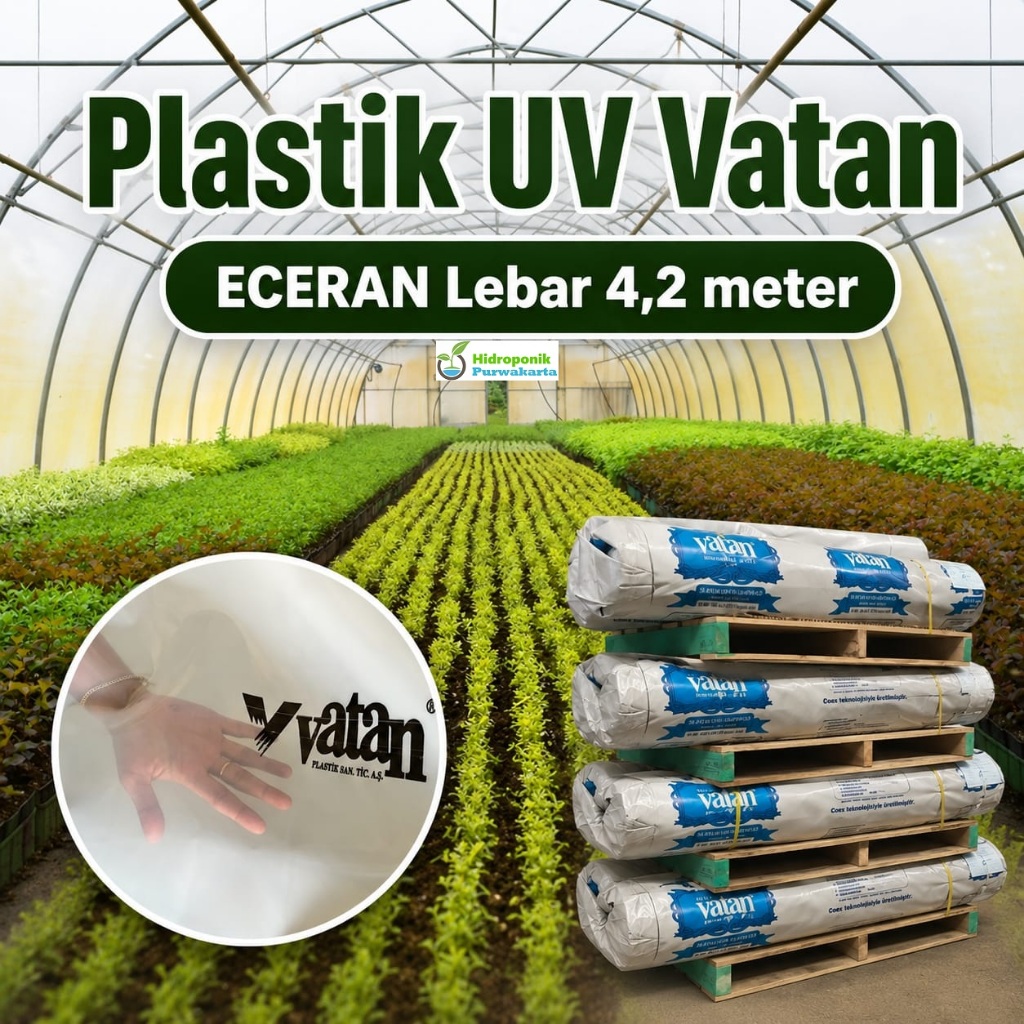 Plastik UV Vatan LEBAR 4 Meter, Plastik UV Vatan ECERAN