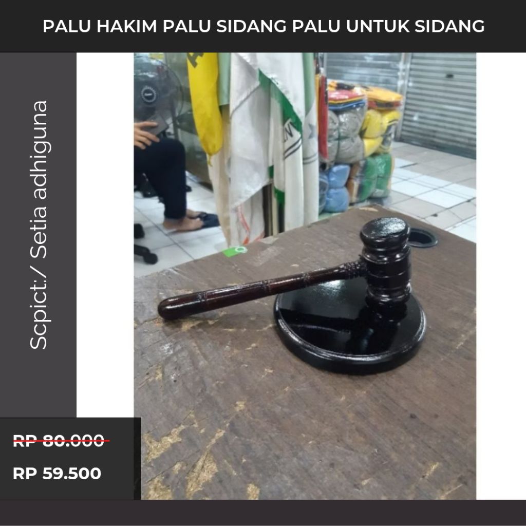 Promo  Palu hakim palu sidang palu untuk sidang
