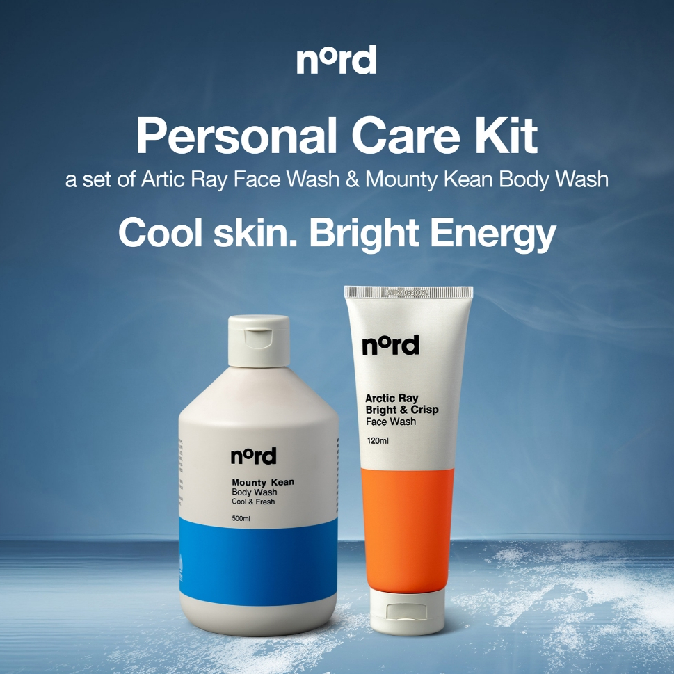 Nord Personal Care Kit (Face Wash Arctic Ray 120ml & Body Wash Mounty Kean 500ml)